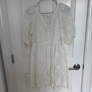 The Grear lace mini in Cream size 0